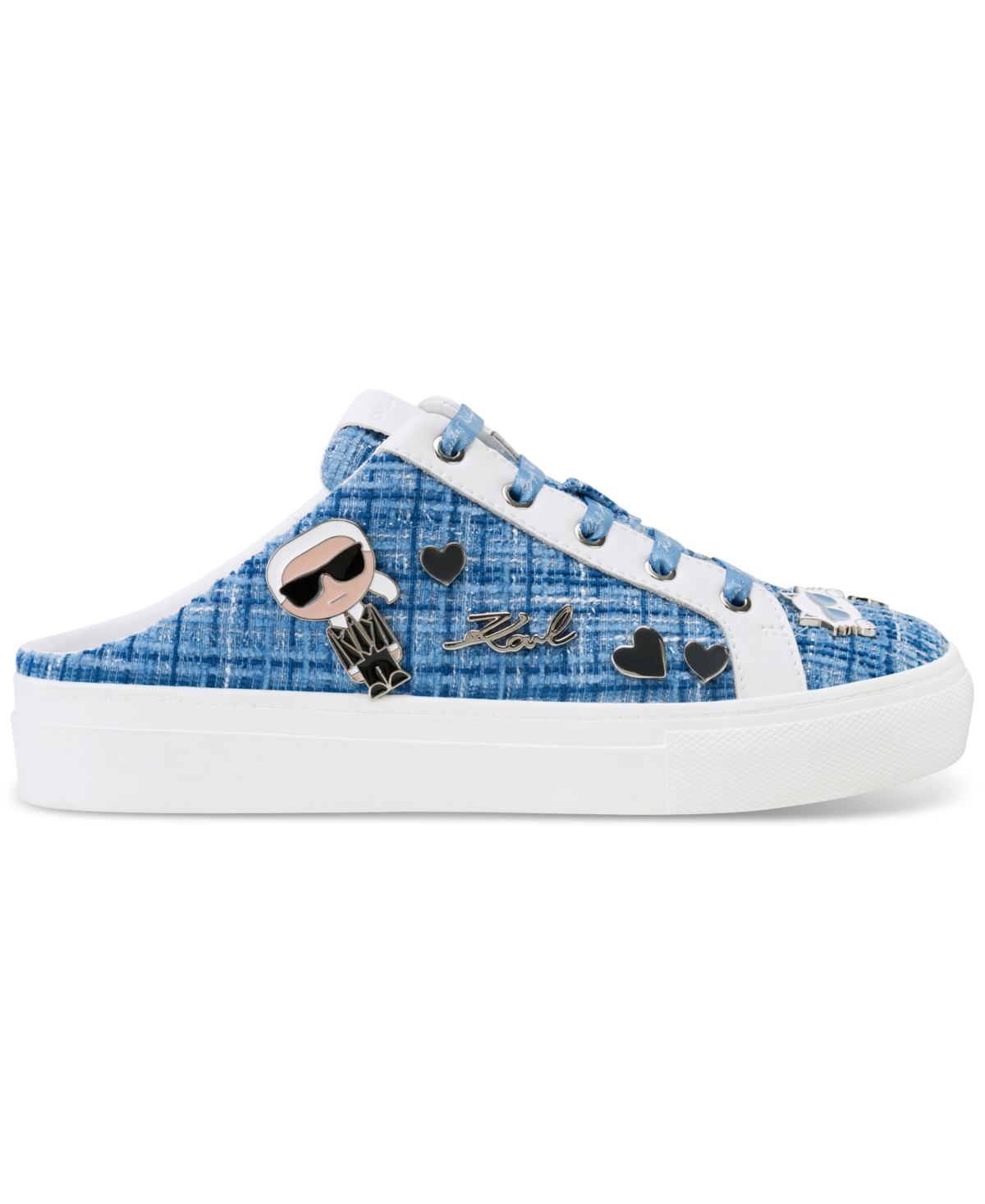 Karl Lagerfeld Cambria Platform Sneaker In Cornflower Blue
