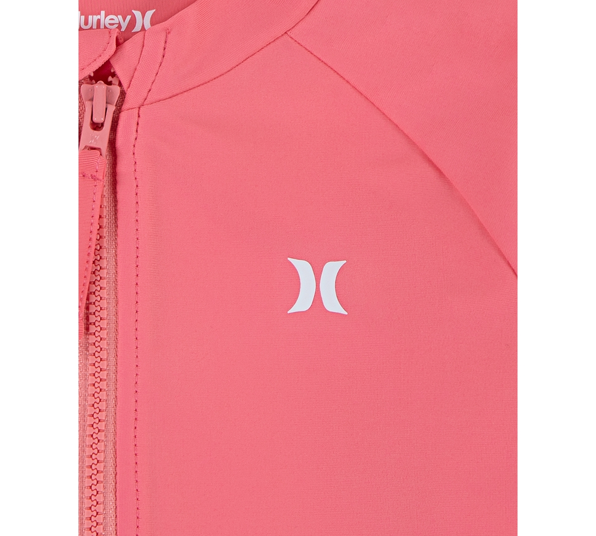 Hurley Two-piece Rashguard Swimsuit In Black Palm
