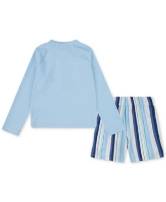 Toddler Boys Rash Guard Top & Swim Shorts, 2 Piece Set