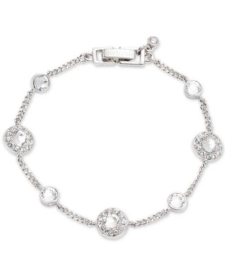 Givenchy Silver-Tone Pavé Bracelet & Reviews - Bracelets - Jewelry