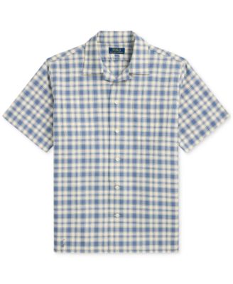Men's Classic-Fit Plaid Oxford Camp Workshirt