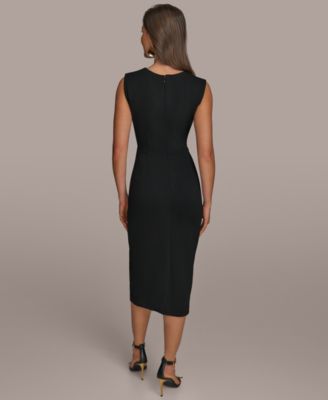 Women's Jewel-Neck Sheath Dress