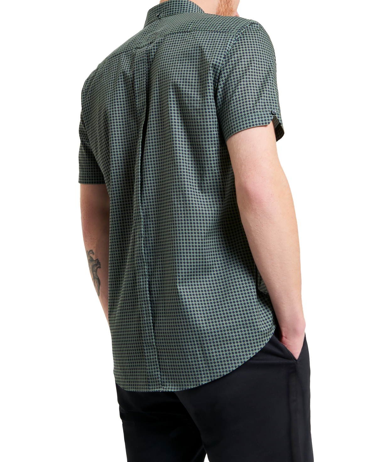 Ben Sherman Men's Geo-print Short Sleeve Shirt In Multi