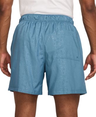 Club Men's Woven Flow Logo Print Drawstring Shorts