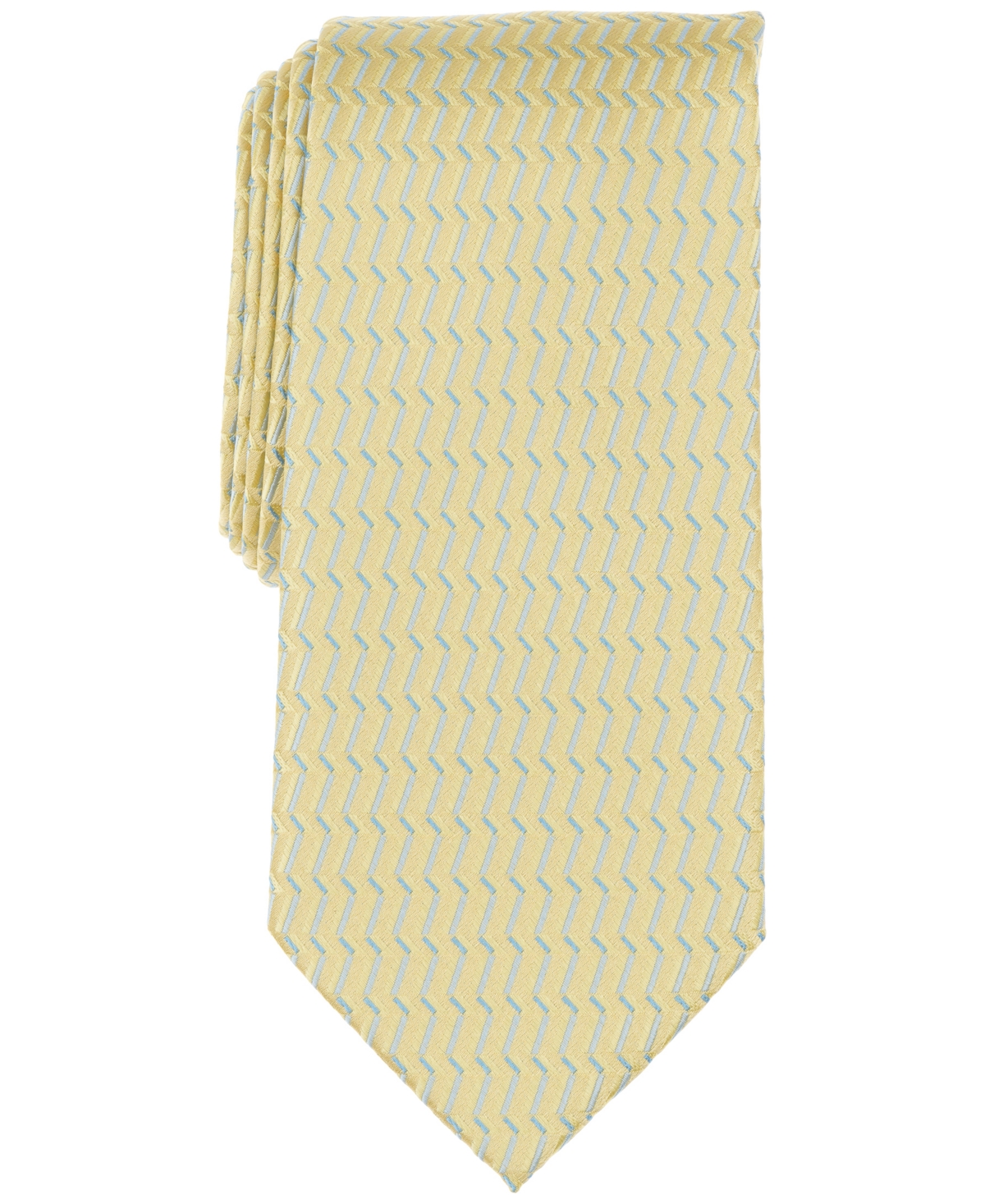 Perry Ellis Men's Scanlon Geo-pattern Tie In Yellow