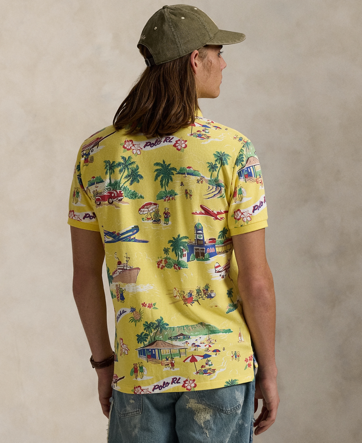 Polo Ralph Lauren Polo À Motif In Holiday Bear Yellow