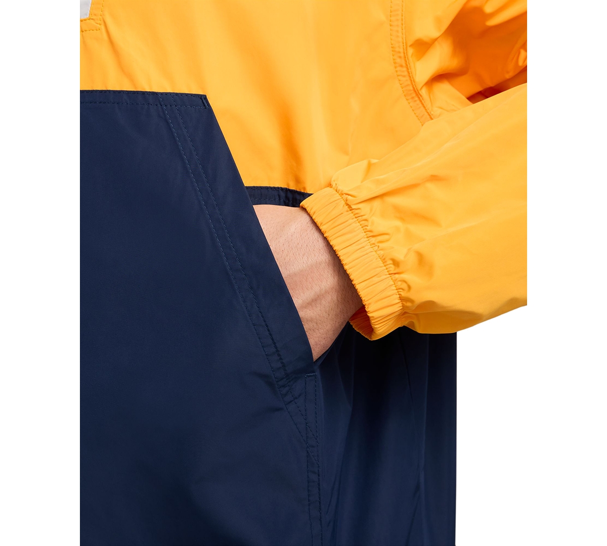 Nike Club Men's Marina Quarter-Zip Colorblocked Anorak Jacket