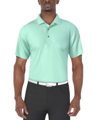 Men's Airflux Solid Mesh Short Sleeve Golf Polo Shirt