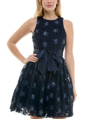 Women's Sequined Soutache Sleeveless Dress