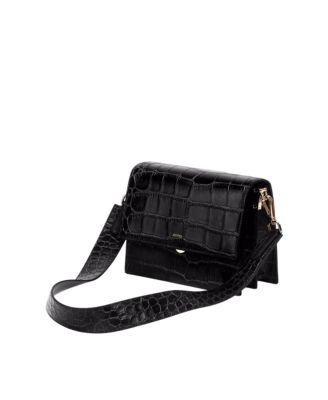 Mini Flap Croc Crossbody Bag