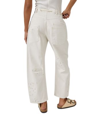Women's Moxie Drawstring Barrel-Leg Jeans