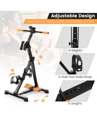 Adjustable LCD Pedal Exercise Bike with Massage