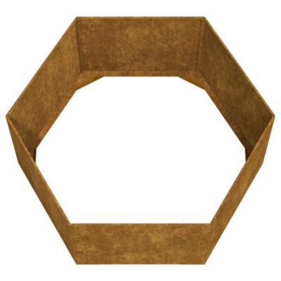 Planter Rusty Corten Steel Large Decorative Inlays Planter