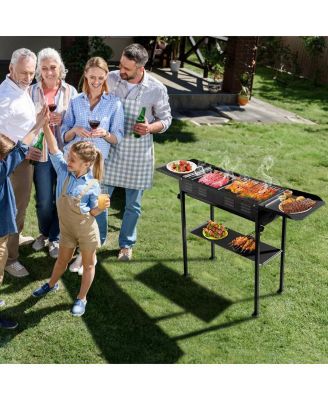 Foldable Kabob Barbecue Grill for Travel and Garden Parties