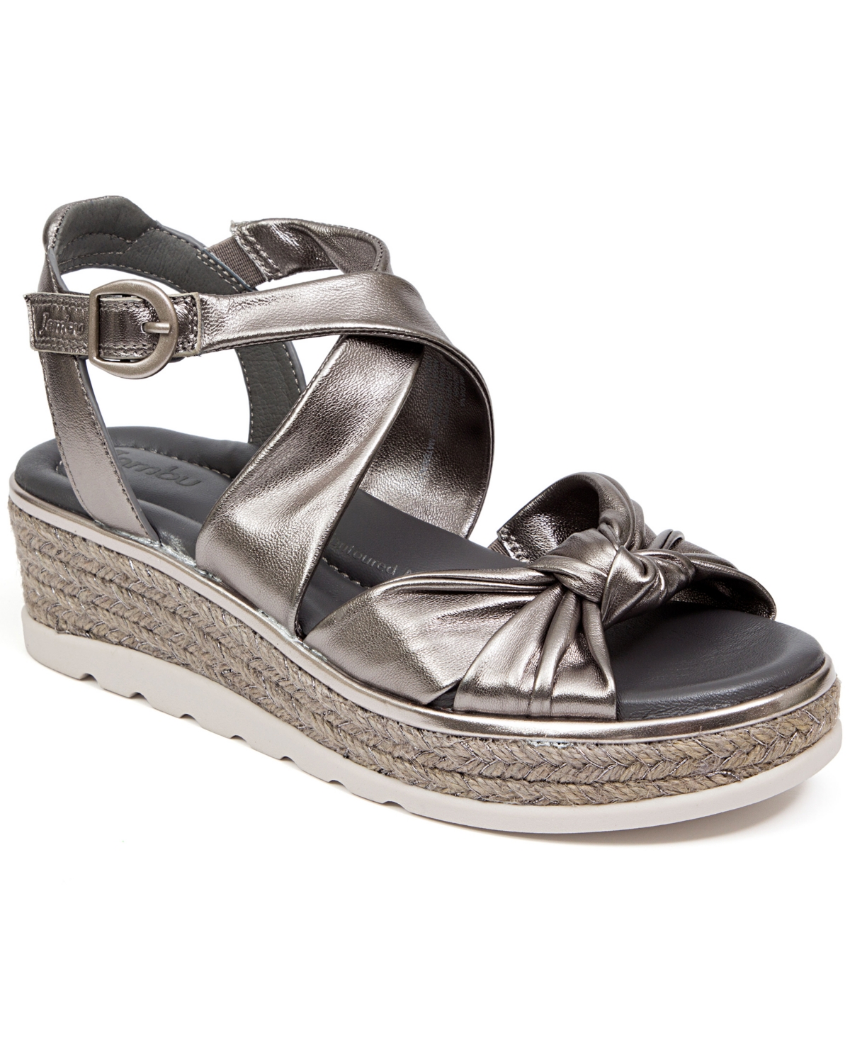 Women's Diana Slip on Wedge Sandals - GUNMETAL