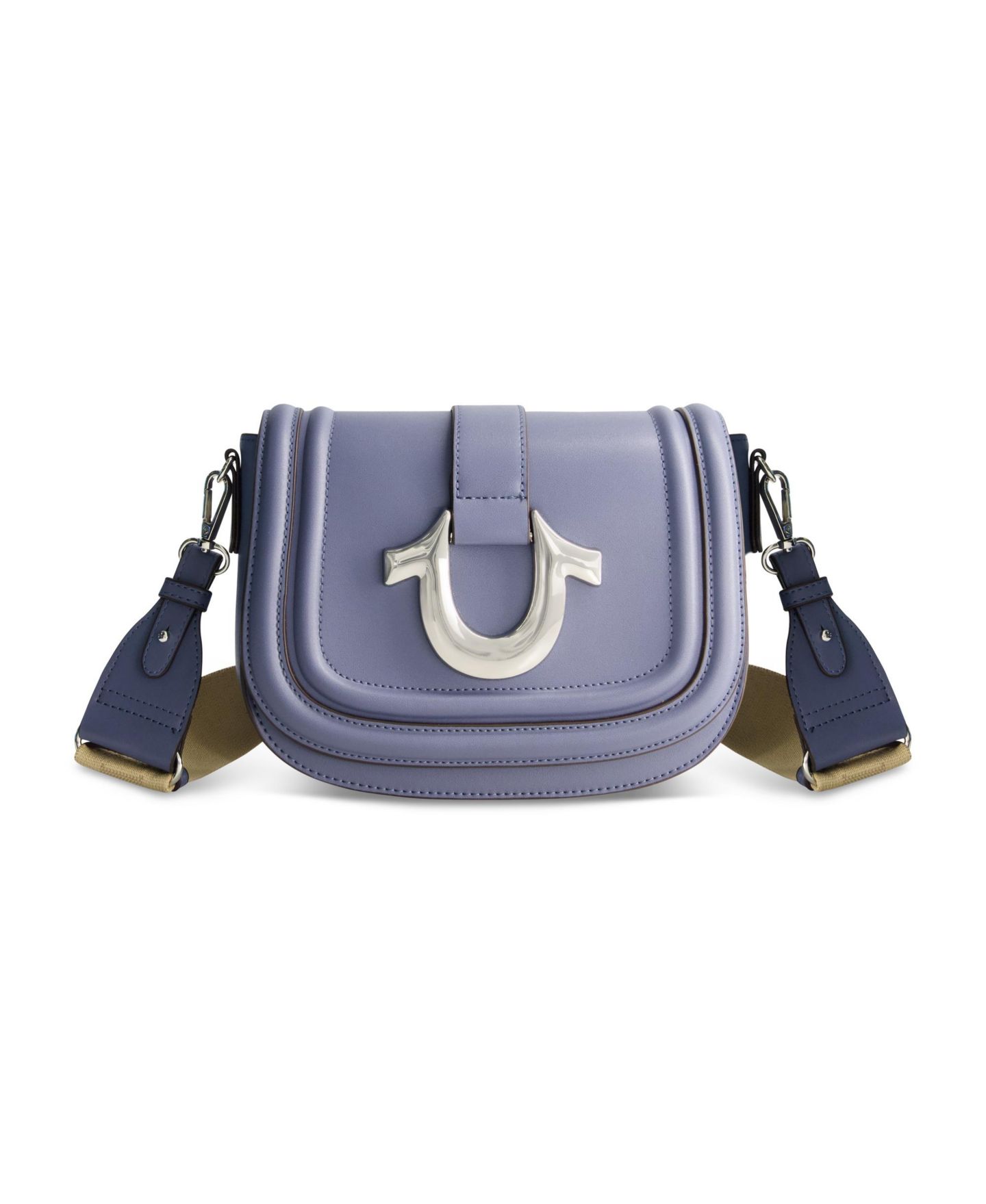 Женская сумка True Religion Saddle Bag with Gold Hardware, цвет: Синий — фото 1