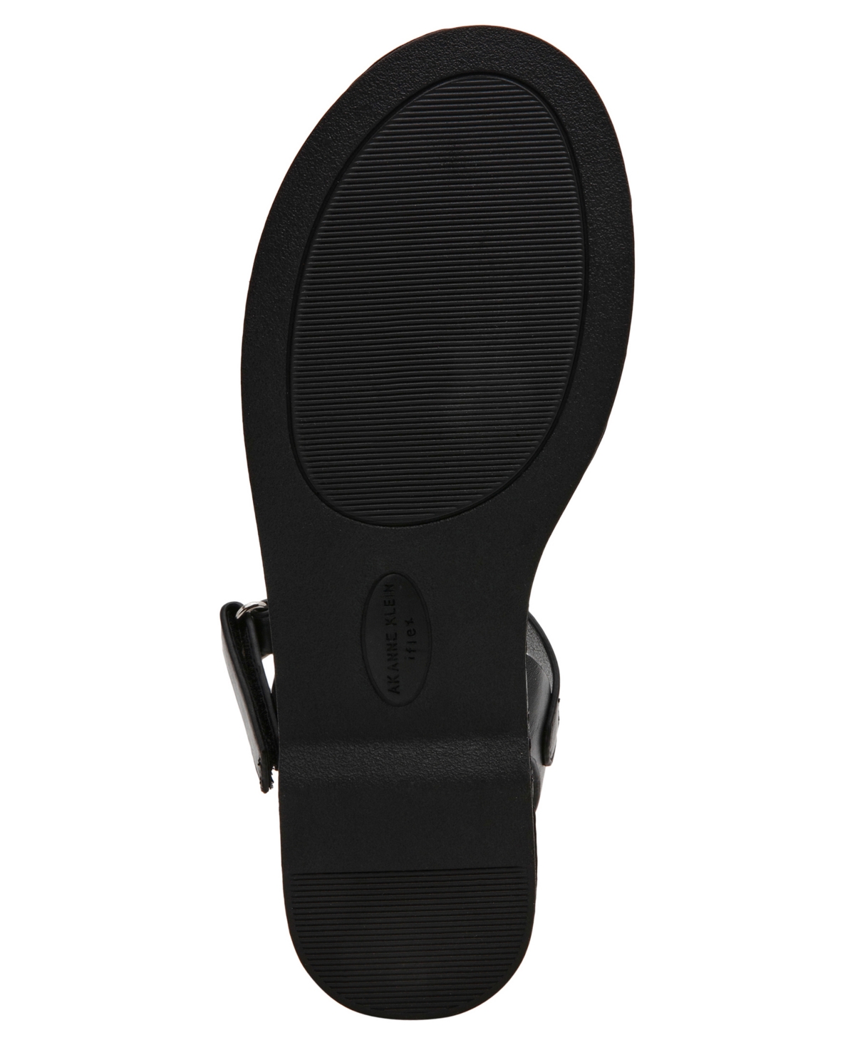 Anne Klein Women's Elani Round Toe Footbed Sandals In Black