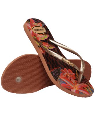 Havainans Women's Slim Animal Floral Fusion Round Toe Sandals