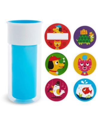 Toddler Miracle 360 Insulated Sippy Cup, with Stickers, 9 Ounce, Blue