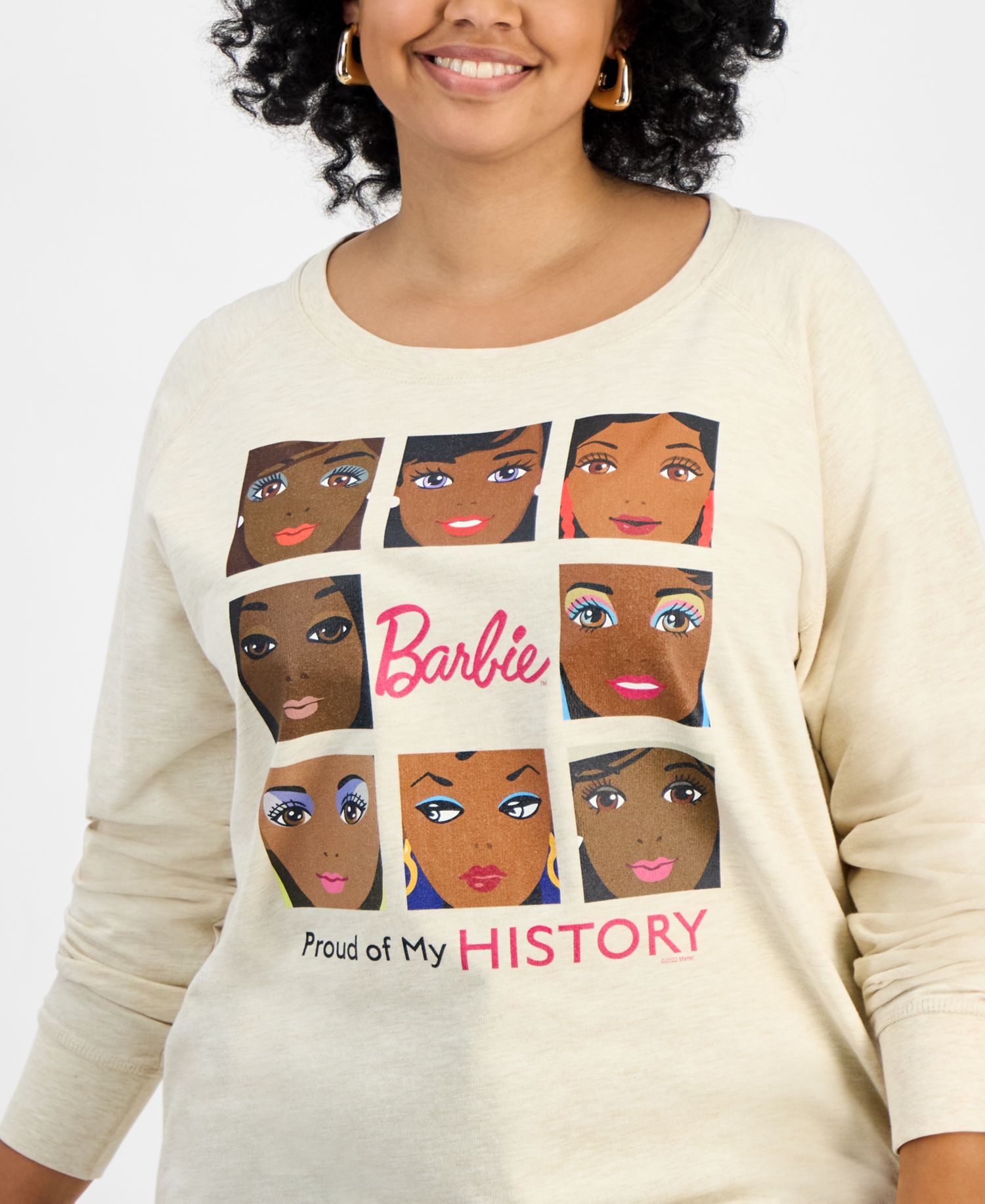 Trendy Plus Size Barbie Black History Month Graphic Top