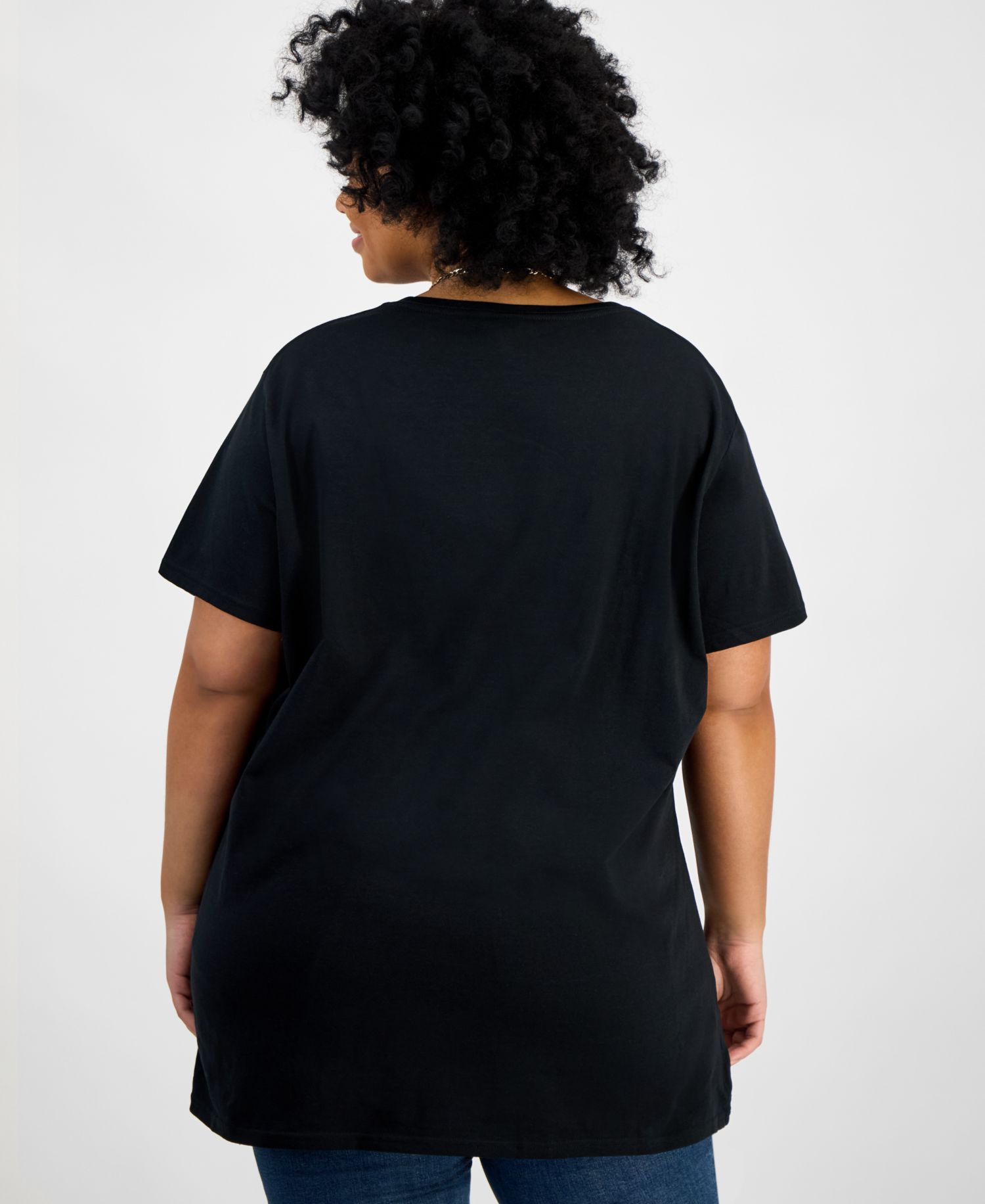 Trendy Plus Size Black Pride Joy Excellence Graphic T-shirt