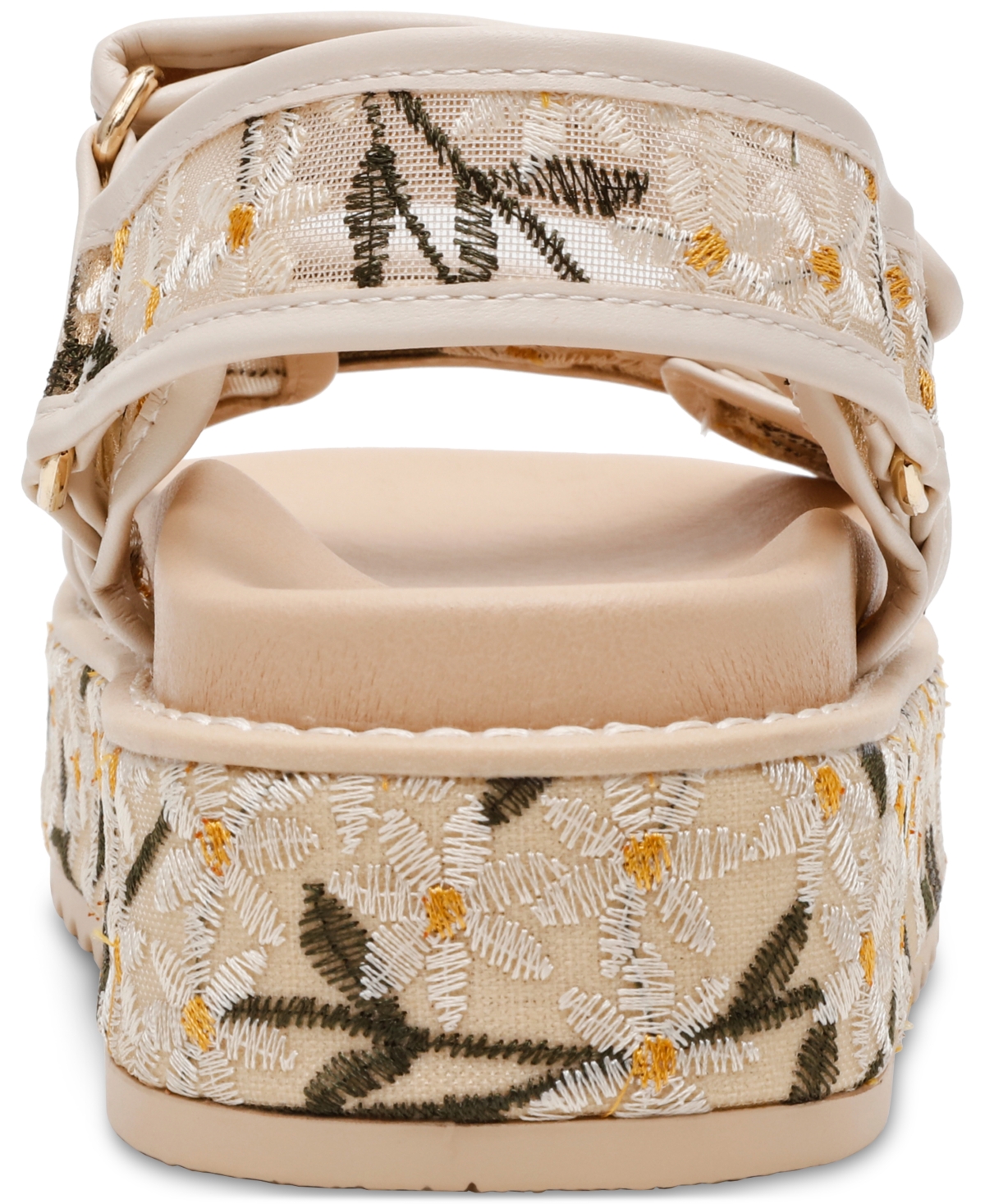 Steve Madden Women's Bigmona Platform Footbed Sandals In Natural Floral