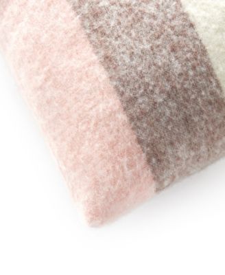 Calyx Stripe Faux Mohair Decorative Pillow, 20" x 20"