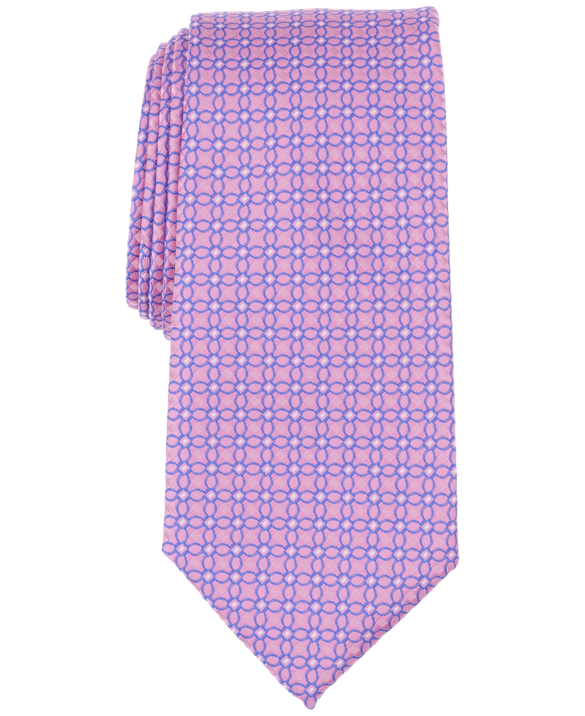 Club Room Men's Auriga Medallion Tie, Exclusively At Macy's In Pink