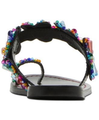 Steve Madden Women's Emmey Flower Detailed Slide Sandals