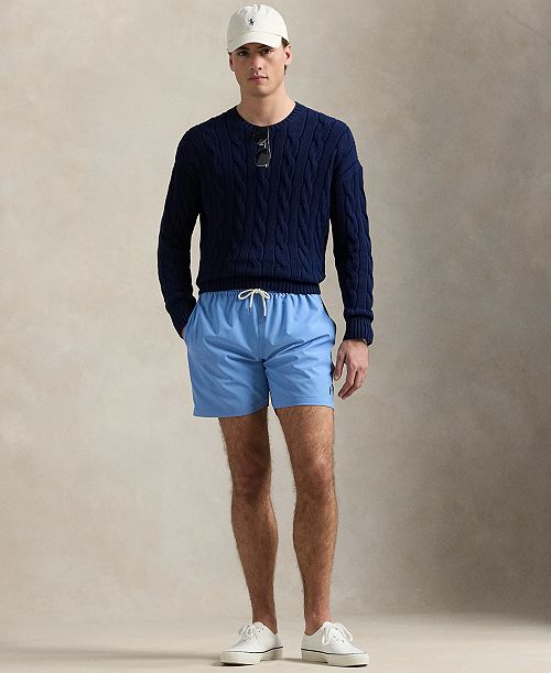 alfani Polo Ralph Lauren Men's 5.75-Inch Traveler Classic Swim Trunk Men's Fashion & Accessories