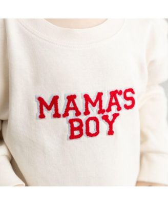 Baby Boys Mama's Patch Valentine's Day Long Sleeve Romper