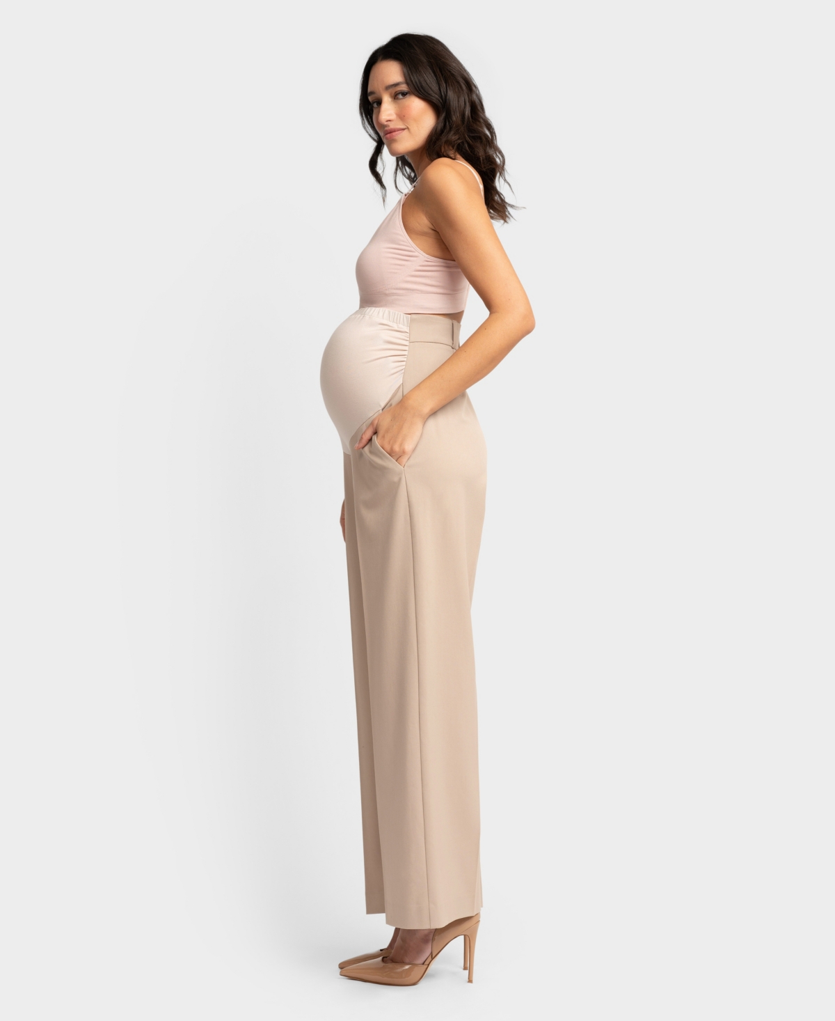 SERAPHINE WOMEN'S MATERNITY WIDE LEG PANTS 