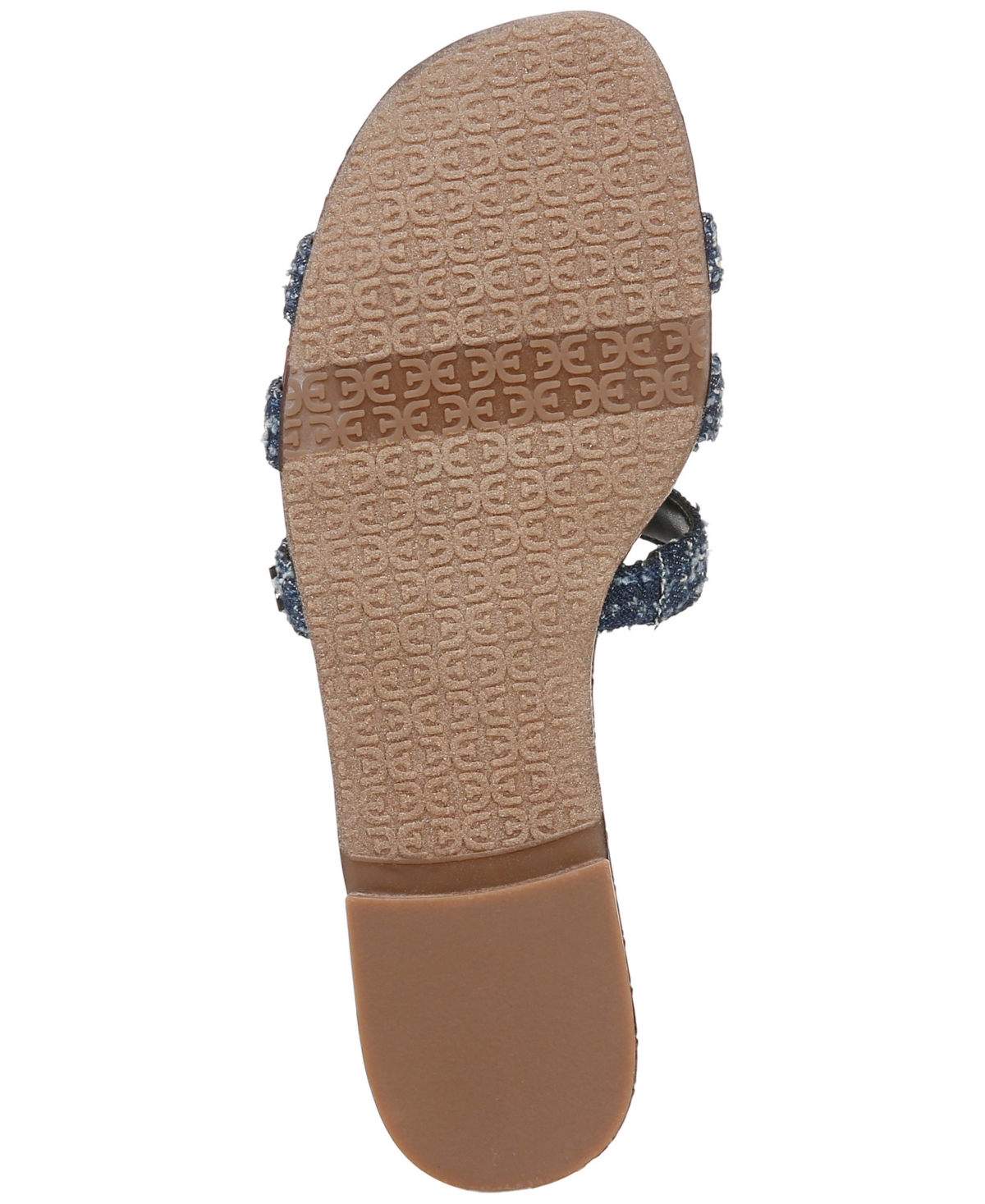 Sam Edelman Bay Slide Sandal Navy Blue Fabric In Navy Blue Fabric