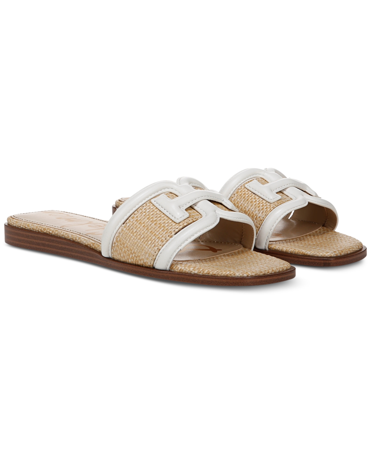SAM EDELMAN WOMEN'S IRINA LOGO EMBLEM SLIDE SANDALS 