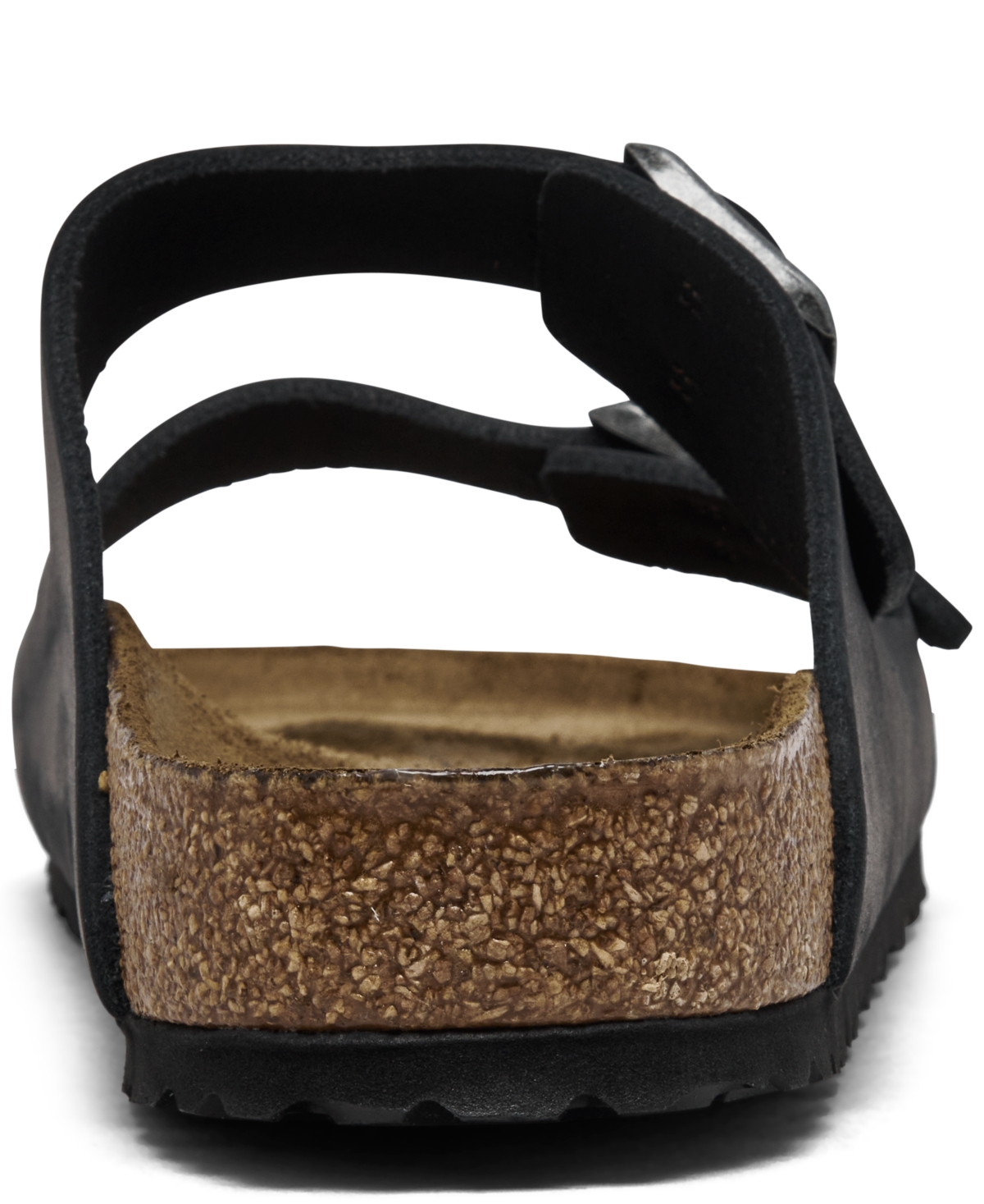 Birkenstock Men's Arizona Essentials Leather Two-strap Sandals From Finish Line In Black