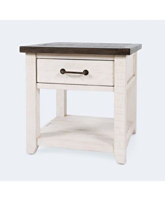 Madison County Harris End Table – 1 Pc, Reclaimed Pine Wood, Rustic Farmhouse Style, Living Room Accent Furniture