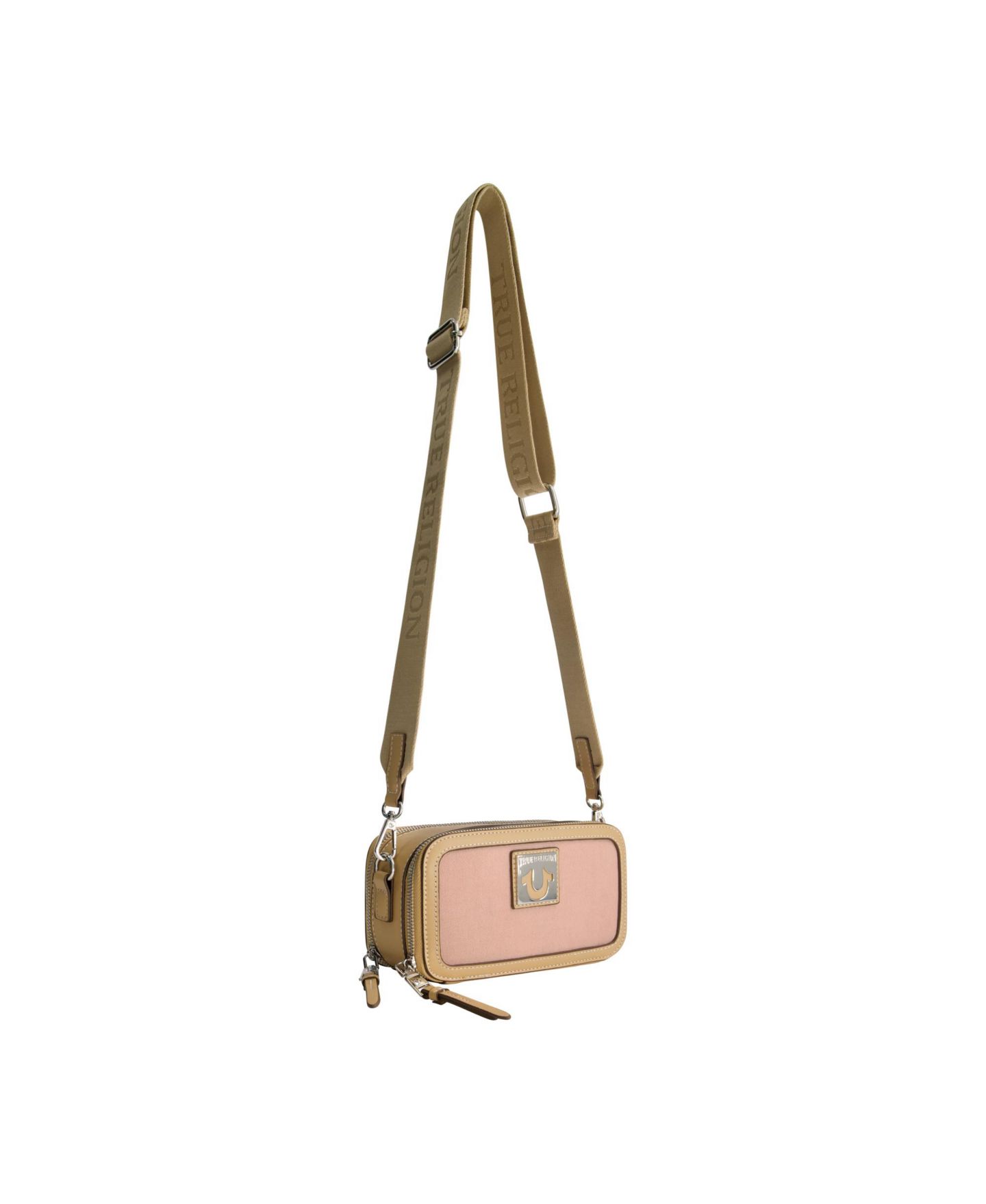Женская сумка True Religion Horseshoe Plaque Crossbody Camera, цвет: Пудровый — фото 3