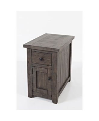 1Pc Madison County Rustic Reclaimed Pine Farmhouse Chairside Table