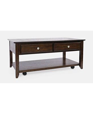 Modern Espresso Four Drawer 44" Coffee Table