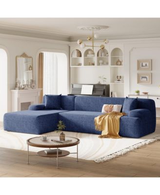 Modern Large L-Shape Modular Sectional Sofa for Living Room, Bedroom, Salon, 2 Piece Free Combination, Simplified Style