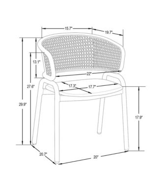 Dining Chair With Stainless Steel Legs Velvet Seat and Wicker Back