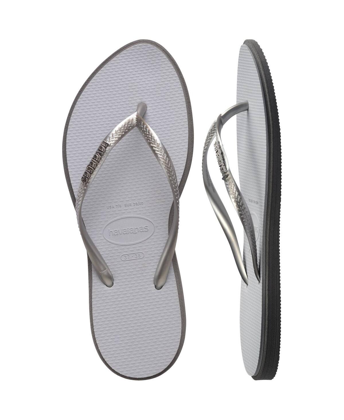 Havaianas Women's Slim Point Round Toe Sandals In Gray