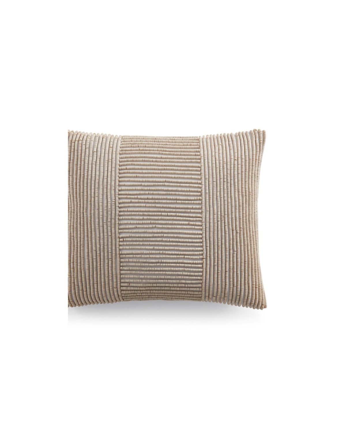 Donna Karan Home Block Bead Decorative Pillow, 16" X 20" In Sand
