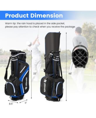 Lightweight Golf Stand Bag with 14 Way Top Dividers and 6 Pockets