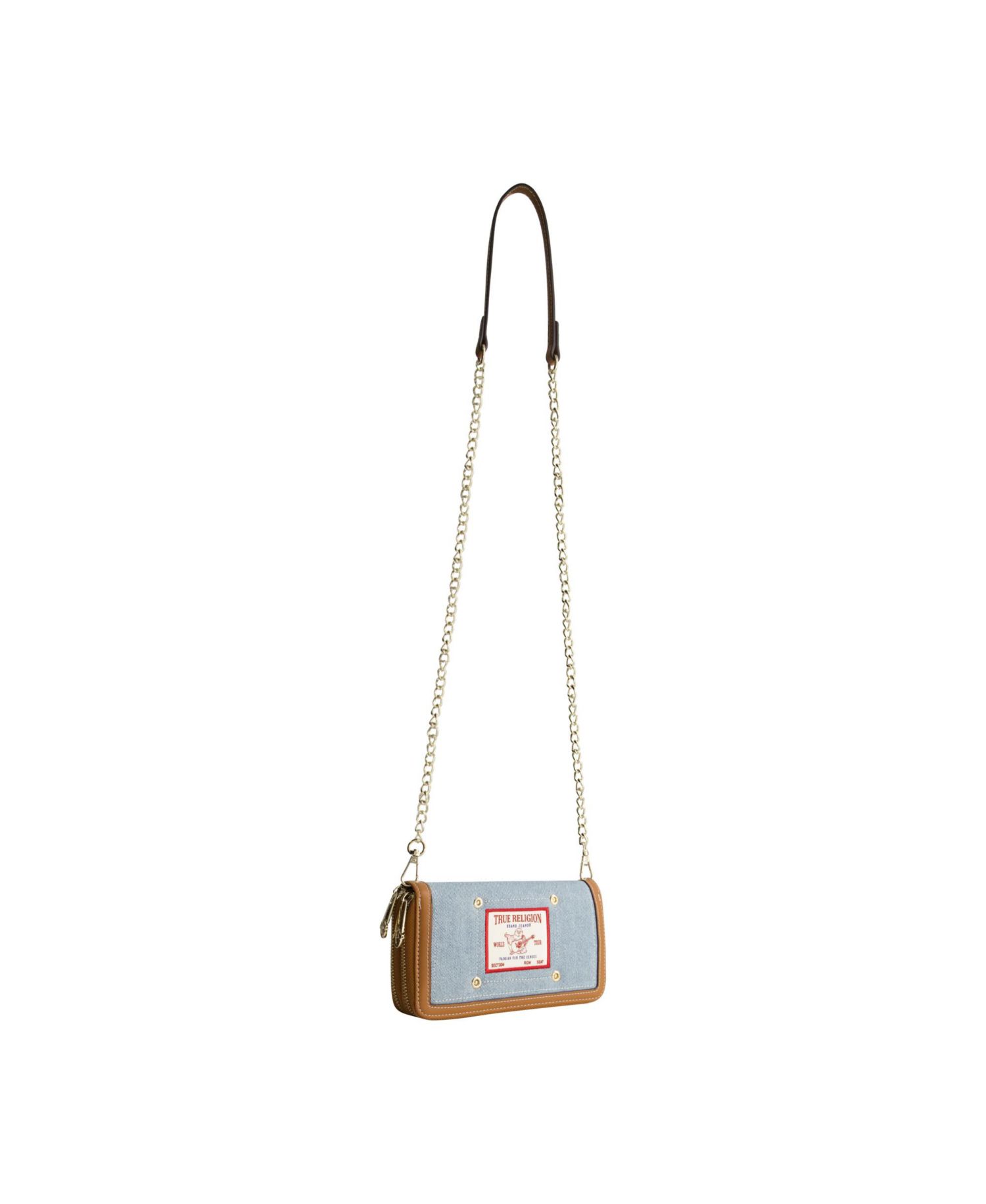 Buddha Patch Double Zip Chain Wallet