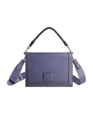 Debossed Logo Flat Messenger Bag