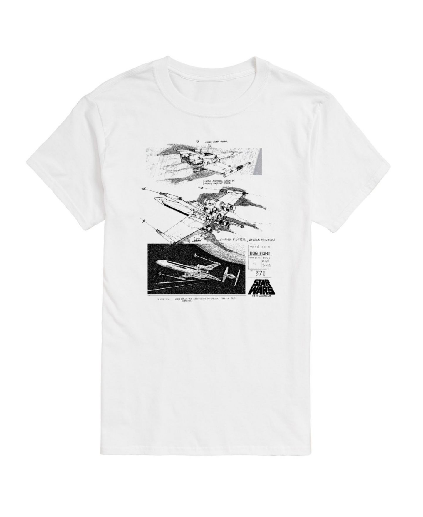 Мужская футболка AIRWAVES Star Wars Short Sleeve, цвет: Белый — фото 1