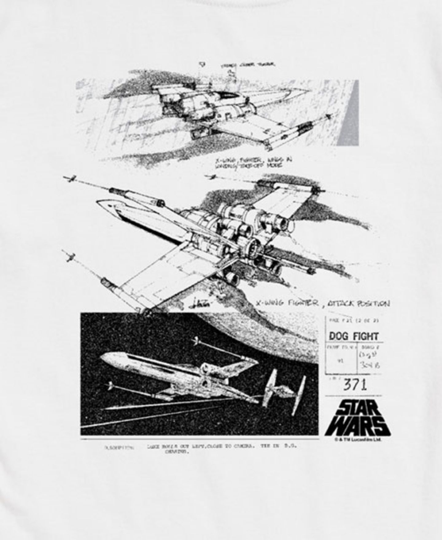 Мужская футболка AIRWAVES Star Wars Short Sleeve, цвет: Белый — фото 3