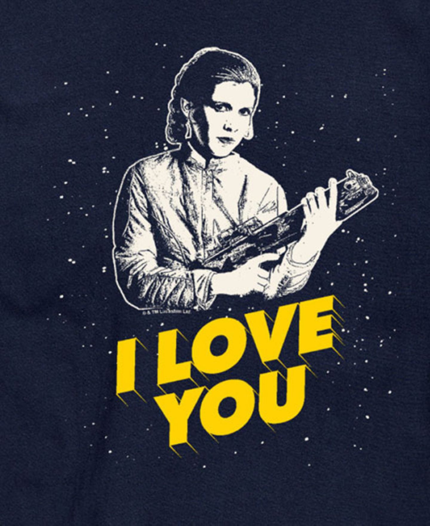 Мужская футболка AIRWAVES Star Wars I Love You Short Sleeve, цвет: Синий — фото 3