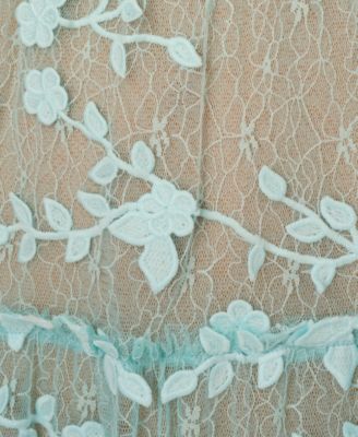 Women's V-Neck Lace Embroidered Dress